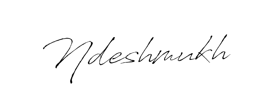 How to make Ndeshmukh signature? Antro_Vectra is a professional autograph style. Create handwritten signature for Ndeshmukh name. Ndeshmukh signature style 6 images and pictures png