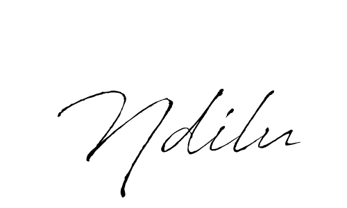 Design your own signature with our free online signature maker. With this signature software, you can create a handwritten (Antro_Vectra) signature for name Ndilu. Ndilu signature style 6 images and pictures png