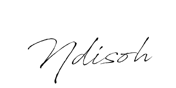 Make a beautiful signature design for name Ndisoh. With this signature (Antro_Vectra) style, you can create a handwritten signature for free. Ndisoh signature style 6 images and pictures png