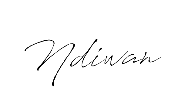 Use a signature maker to create a handwritten signature online. With this signature software, you can design (Antro_Vectra) your own signature for name Ndiwan. Ndiwan signature style 6 images and pictures png