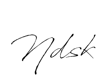 How to make Ndsk name signature. Use Antro_Vectra style for creating short signs online. This is the latest handwritten sign. Ndsk signature style 6 images and pictures png