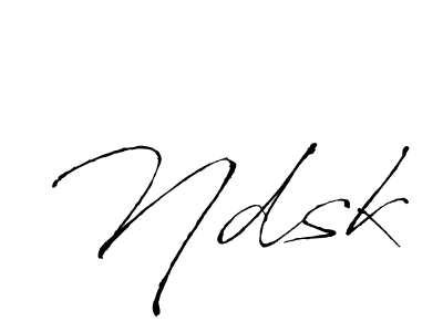 How to make Ndsk name signature. Use Antro_Vectra style for creating short signs online. This is the latest handwritten sign. Ndsk signature style 6 images and pictures png