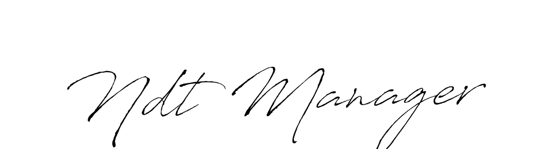 The best way (Antro_Vectra) to make a short signature is to pick only two or three words in your name. The name Ndt Manager include a total of six letters. For converting this name. Ndt Manager signature style 6 images and pictures png