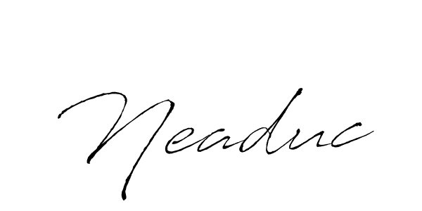 It looks lik you need a new signature style for name Neaduc. Design unique handwritten (Antro_Vectra) signature with our free signature maker in just a few clicks. Neaduc signature style 6 images and pictures png