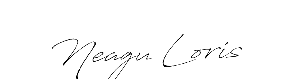 Create a beautiful signature design for name Neagu Loris. With this signature (Antro_Vectra) fonts, you can make a handwritten signature for free. Neagu Loris signature style 6 images and pictures png