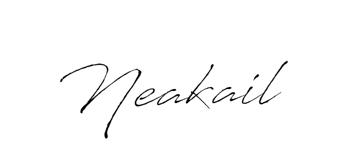 Once you've used our free online signature maker to create your best signature Antro_Vectra style, it's time to enjoy all of the benefits that Neakail name signing documents. Neakail signature style 6 images and pictures png