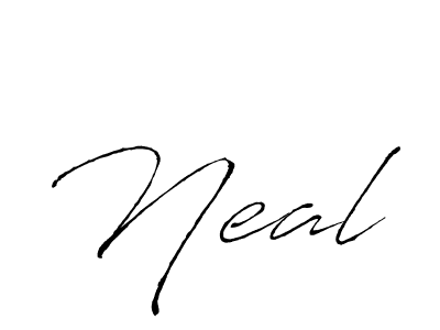 Also we have Neal name is the best signature style. Create professional handwritten signature collection using Antro_Vectra autograph style. Neal signature style 6 images and pictures png