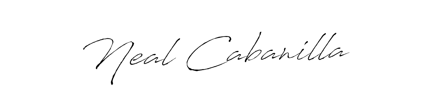 Similarly Antro_Vectra is the best handwritten signature design. Signature creator online .You can use it as an online autograph creator for name Neal Cabanilla. Neal Cabanilla signature style 6 images and pictures png