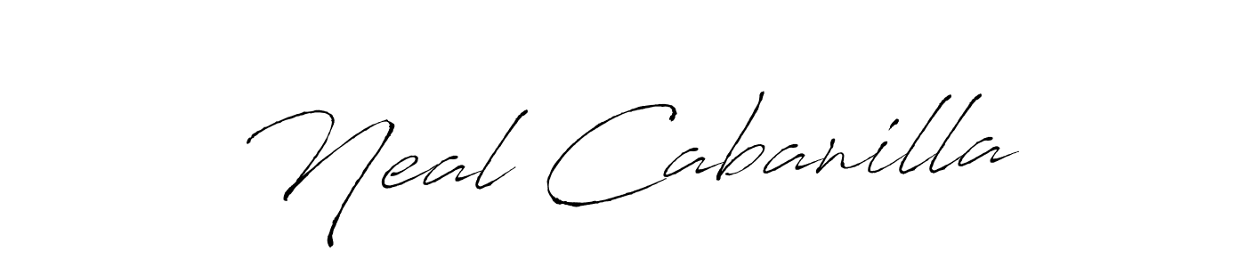 Create a beautiful signature design for name Neal Cabanilla. With this signature (Antro_Vectra) fonts, you can make a handwritten signature for free. Neal Cabanilla signature style 6 images and pictures png