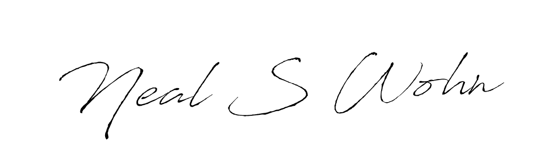 How to make Neal S Wohn signature? Antro_Vectra is a professional autograph style. Create handwritten signature for Neal S Wohn name. Neal S Wohn signature style 6 images and pictures png