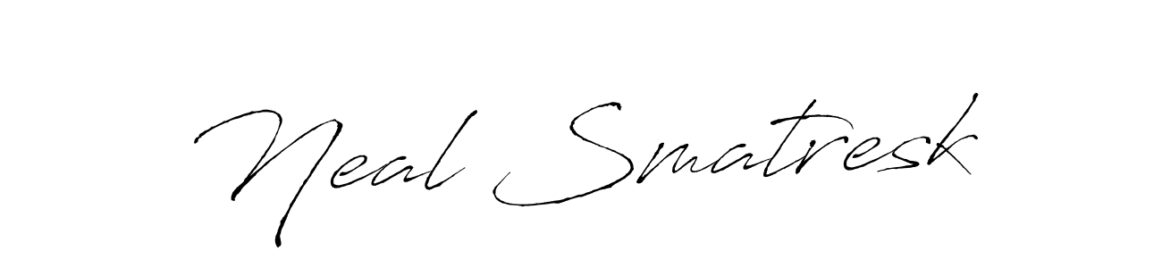 This is the best signature style for the Neal Smatresk name. Also you like these signature font (Antro_Vectra). Mix name signature. Neal Smatresk signature style 6 images and pictures png