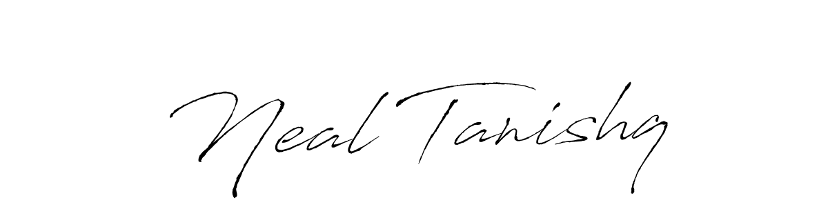 Similarly Antro_Vectra is the best handwritten signature design. Signature creator online .You can use it as an online autograph creator for name Neal Tanishq. Neal Tanishq signature style 6 images and pictures png