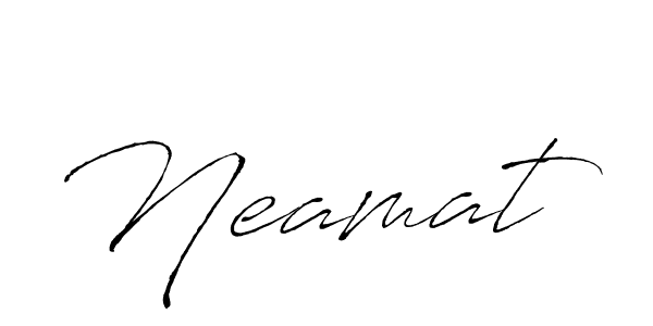 Also we have Neamat name is the best signature style. Create professional handwritten signature collection using Antro_Vectra autograph style. Neamat signature style 6 images and pictures png