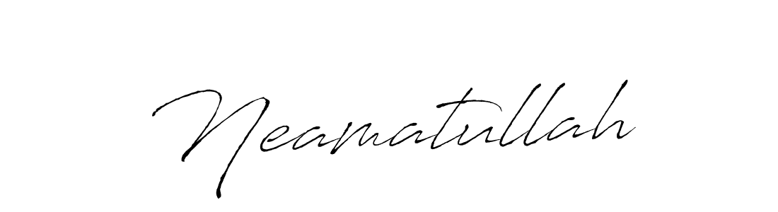 Use a signature maker to create a handwritten signature online. With this signature software, you can design (Antro_Vectra) your own signature for name Neamatullah. Neamatullah signature style 6 images and pictures png