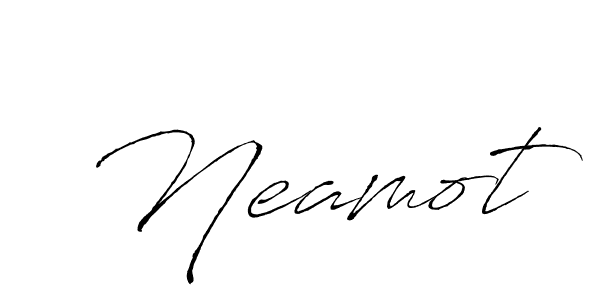 Use a signature maker to create a handwritten signature online. With this signature software, you can design (Antro_Vectra) your own signature for name Neamot. Neamot signature style 6 images and pictures png
