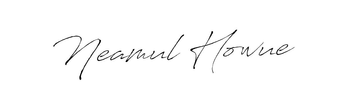 Create a beautiful signature design for name Neamul Howue. With this signature (Antro_Vectra) fonts, you can make a handwritten signature for free. Neamul Howue signature style 6 images and pictures png