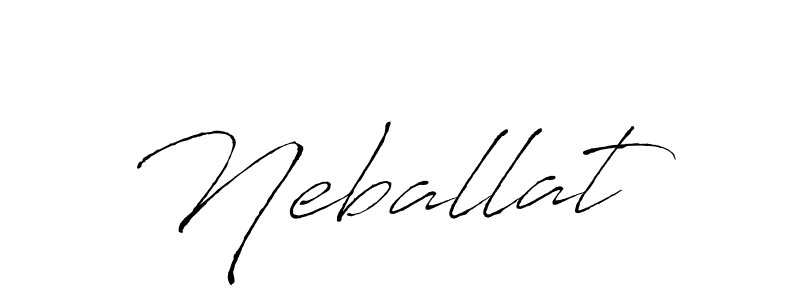 Antro_Vectra is a professional signature style that is perfect for those who want to add a touch of class to their signature. It is also a great choice for those who want to make their signature more unique. Get Neballat name to fancy signature for free. Neballat signature style 6 images and pictures png