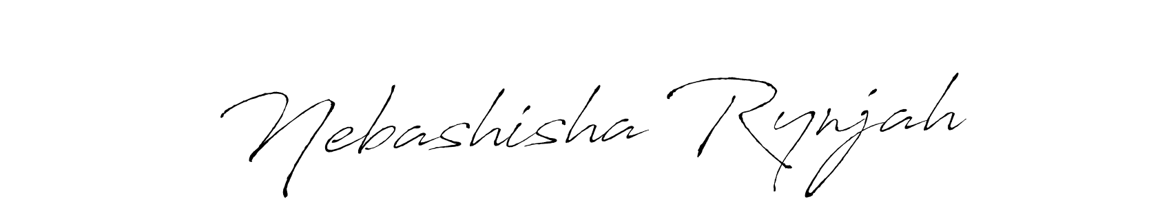 Nebashisha Rynjah stylish signature style. Best Handwritten Sign (Antro_Vectra) for my name. Handwritten Signature Collection Ideas for my name Nebashisha Rynjah. Nebashisha Rynjah signature style 6 images and pictures png