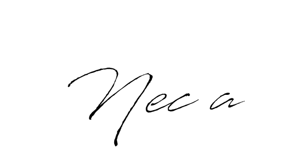 How to make Necșa name signature. Use Antro_Vectra style for creating short signs online. This is the latest handwritten sign. Necșa signature style 6 images and pictures png