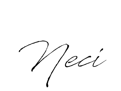 Neci stylish signature style. Best Handwritten Sign (Antro_Vectra) for my name. Handwritten Signature Collection Ideas for my name Neci. Neci signature style 6 images and pictures png