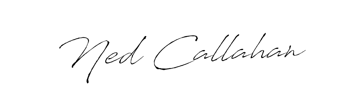 Design your own signature with our free online signature maker. With this signature software, you can create a handwritten (Antro_Vectra) signature for name Ned Callahan. Ned Callahan signature style 6 images and pictures png