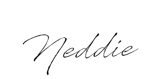 Also we have Neddie name is the best signature style. Create professional handwritten signature collection using Antro_Vectra autograph style. Neddie signature style 6 images and pictures png