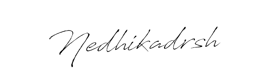 Make a beautiful signature design for name Nedhikadrsh. With this signature (Antro_Vectra) style, you can create a handwritten signature for free. Nedhikadrsh signature style 6 images and pictures png