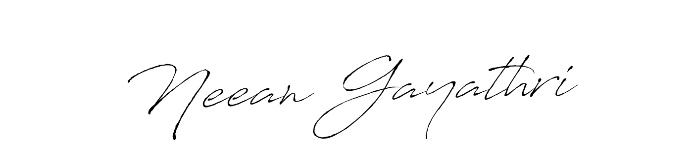 Also we have Neean Gayathri name is the best signature style. Create professional handwritten signature collection using Antro_Vectra autograph style. Neean Gayathri signature style 6 images and pictures png