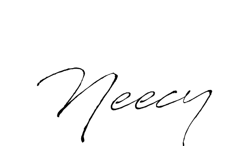 Design your own signature with our free online signature maker. With this signature software, you can create a handwritten (Antro_Vectra) signature for name Neecy. Neecy signature style 6 images and pictures png