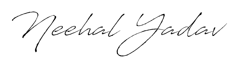Generate high-definition signature styles for Neehal Yadav. The Antro_Vectra typeface ensures crisp legibility and sophisticated design. Neehal Yadav signature style 6 images and pictures png