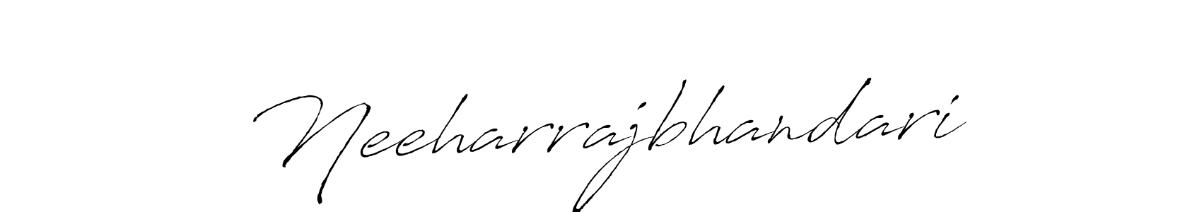 Design your own signature with our free online signature maker. With this signature software, you can create a handwritten (Antro_Vectra) signature for name Neeharrajbhandari. Neeharrajbhandari signature style 6 images and pictures png