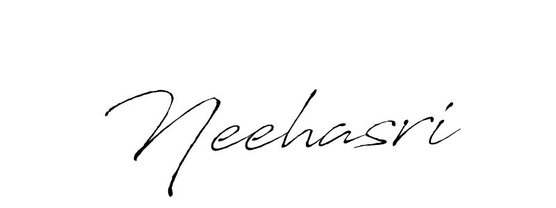 How to make Neehasri signature? Antro_Vectra is a professional autograph style. Create handwritten signature for Neehasri name. Neehasri signature style 6 images and pictures png