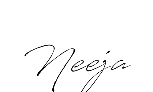 How to make Neeja signature? Antro_Vectra is a professional autograph style. Create handwritten signature for Neeja name. Neeja signature style 6 images and pictures png