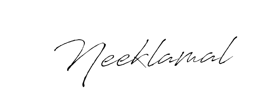 How to Draw Neeklamal signature style? Antro_Vectra is a latest design signature styles for name Neeklamal. Neeklamal signature style 6 images and pictures png