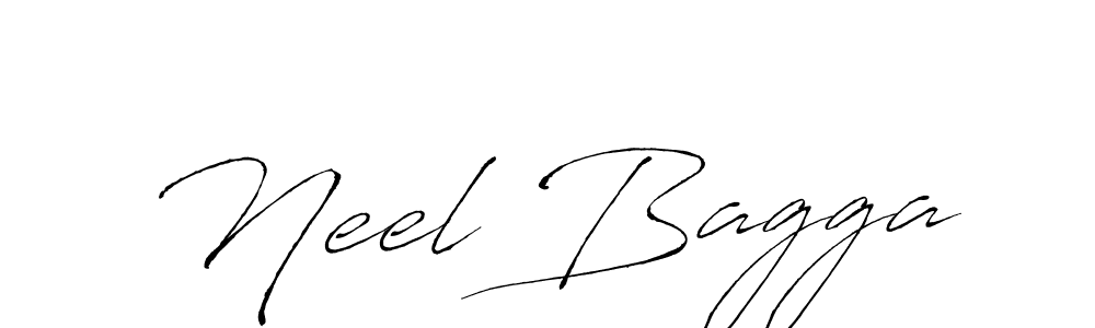 Make a beautiful signature design for name Neel Bagga. With this signature (Antro_Vectra) style, you can create a handwritten signature for free. Neel Bagga signature style 6 images and pictures png
