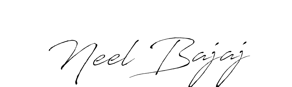 Design your own signature with our free online signature maker. With this signature software, you can create a handwritten (Antro_Vectra) signature for name Neel Bajaj. Neel Bajaj signature style 6 images and pictures png
