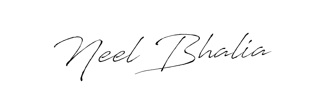 Neel Bhalia stylish signature style. Best Handwritten Sign (Antro_Vectra) for my name. Handwritten Signature Collection Ideas for my name Neel Bhalia. Neel Bhalia signature style 6 images and pictures png