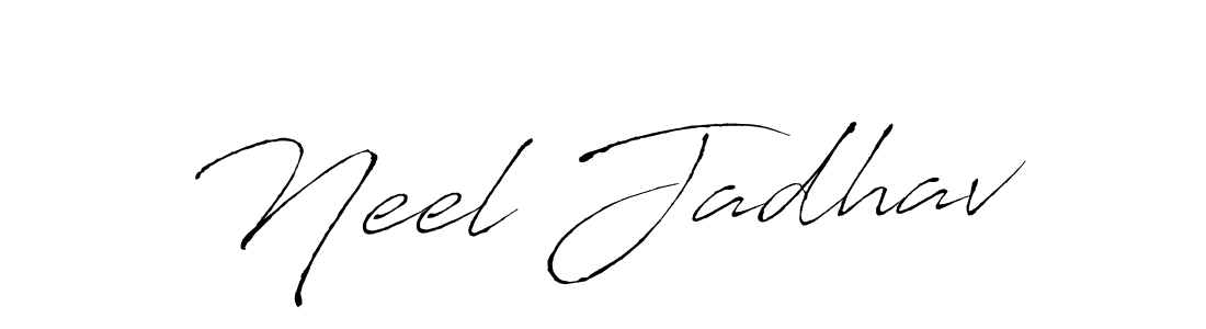 This is the best signature style for the Neel Jadhav name. Also you like these signature font (Antro_Vectra). Mix name signature. Neel Jadhav signature style 6 images and pictures png