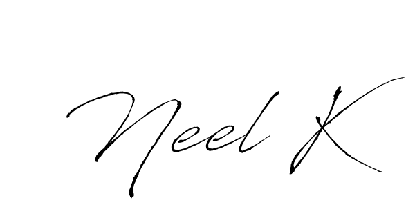 Once you've used our free online signature maker to create your best signature Antro_Vectra style, it's time to enjoy all of the benefits that Neel K name signing documents. Neel K signature style 6 images and pictures png