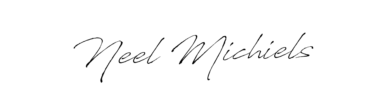 Create a beautiful signature design for name Neel Michiels. With this signature (Antro_Vectra) fonts, you can make a handwritten signature for free. Neel Michiels signature style 6 images and pictures png