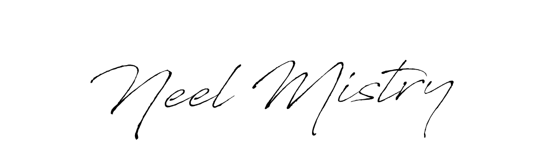 Create a beautiful signature design for name Neel Mistry. With this signature (Antro_Vectra) fonts, you can make a handwritten signature for free. Neel Mistry signature style 6 images and pictures png