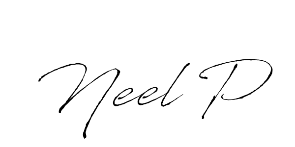 Best and Professional Signature Style for Neel P. Antro_Vectra Best Signature Style Collection. Neel P signature style 6 images and pictures png