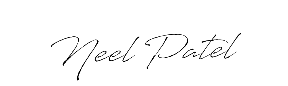 Design your own signature with our free online signature maker. With this signature software, you can create a handwritten (Antro_Vectra) signature for name Neel Patel. Neel Patel signature style 6 images and pictures png