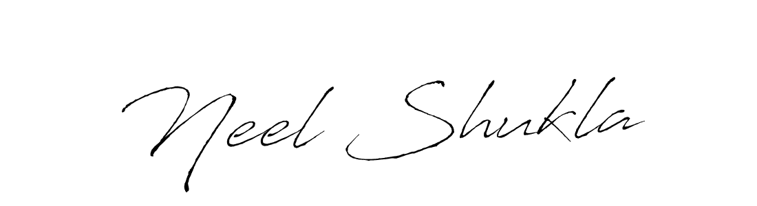 Create a beautiful signature design for name Neel Shukla. With this signature (Antro_Vectra) fonts, you can make a handwritten signature for free. Neel Shukla signature style 6 images and pictures png