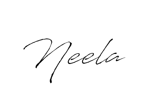 Use a signature maker to create a handwritten signature online. With this signature software, you can design (Antro_Vectra) your own signature for name Neela. Neela signature style 6 images and pictures png