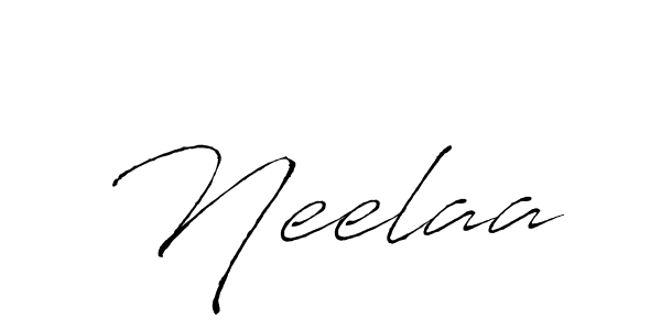 How to make Neelaa name signature. Use Antro_Vectra style for creating short signs online. This is the latest handwritten sign. Neelaa signature style 6 images and pictures png