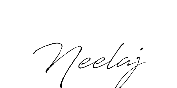 Use a signature maker to create a handwritten signature online. With this signature software, you can design (Antro_Vectra) your own signature for name Neelaj. Neelaj signature style 6 images and pictures png