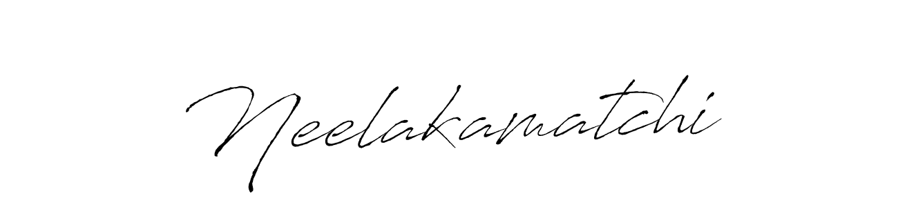 How to make Neelakamatchi signature? Antro_Vectra is a professional autograph style. Create handwritten signature for Neelakamatchi name. Neelakamatchi signature style 6 images and pictures png