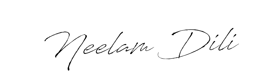 Make a beautiful signature design for name Neelam Dili. Use this online signature maker to create a handwritten signature for free. Neelam Dili signature style 6 images and pictures png