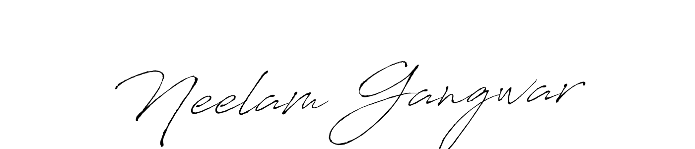 Neelam Gangwar stylish signature style. Best Handwritten Sign (Antro_Vectra) for my name. Handwritten Signature Collection Ideas for my name Neelam Gangwar. Neelam Gangwar signature style 6 images and pictures png